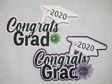 Congrats Grad Cake Topper Etsy