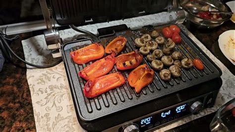 Гриль DELONGHI MultiGrill CGH1130DP. Овощи на гриле - YouTube