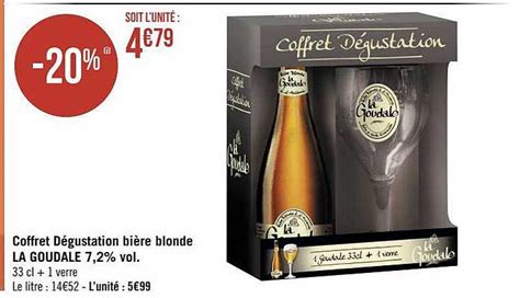 Promo Coffret Dégustation Bière Blonde La Goudale Vol chez Géant iCatalogue fr