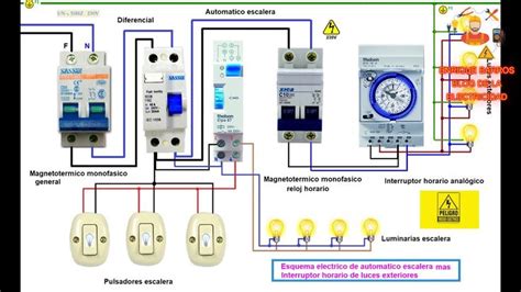 Diagrama Rele Escalera Interlock Conm Un Solo Disparador D