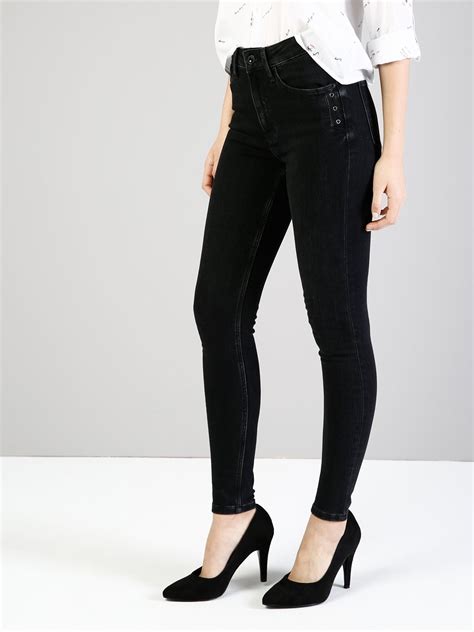 Colins 760 Dıana Super Slim Fit Yüksek Bel Skinny Leg Kadın Siyah
