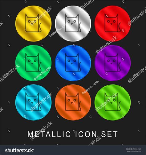 Pussy Cat Cartoon Outline Variant 9 Stock Vector Royalty Free 789324925 Shutterstock