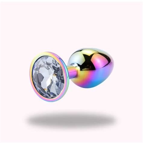 Plug Anal Arc En Ciel Diamant Cristal Plug Anal Fr