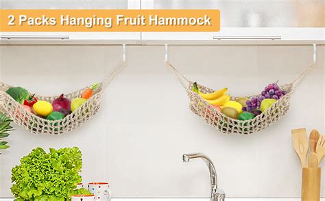 Grathia Pcs Hanging Fruit Basket For Kitchen Counter Decor Under