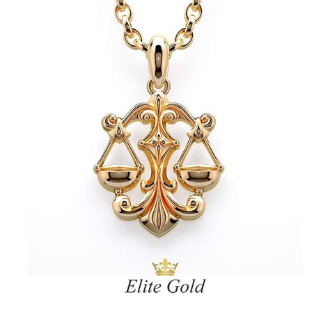 Дизайнерский кулон Весы купить от 18178 грн | EliteGold.ua