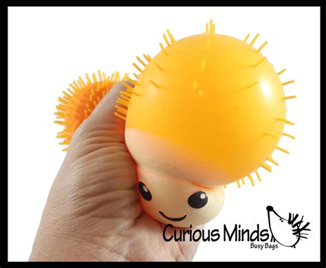 New Puffer Mushroom Ball Fungus Indoor Soft Hairy Air Filled Senso