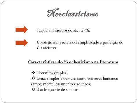 PPT Os períodos literários PowerPoint Presentation free download