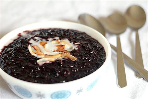 Thai Coconut Black Rice Pudding Elizabeth Dhokia Black Rice Pudding Rice Pudding Black Rice