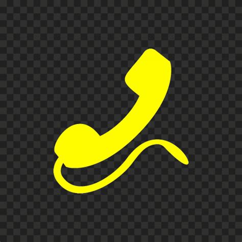 HD Yellow Traditional Phone Logo Transparent PNG | Citypng