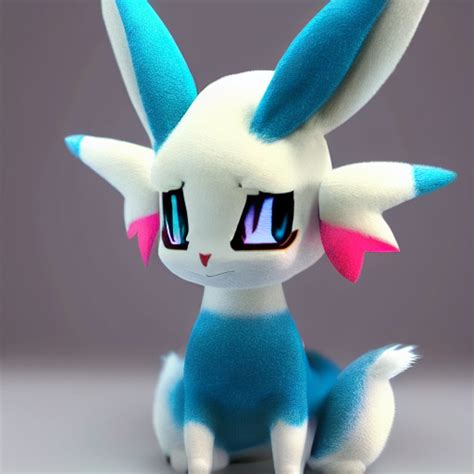 Krea Ai Real Life Pokemon Sylveon Sylveon Cute Fluffy
