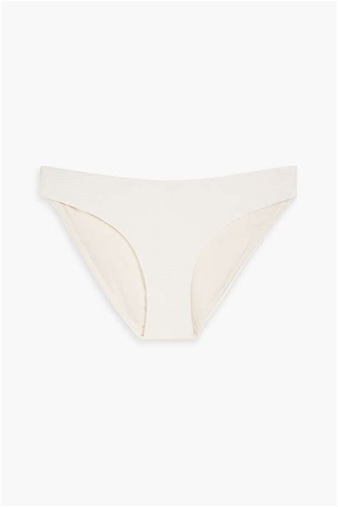ONIA Lily stretch piquè mid rise bikini briefs THE OUTNET