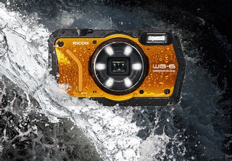Водонепроницаемый фотоаппарат Ricoh WG-6 GPS оранжевый | Официальный ...