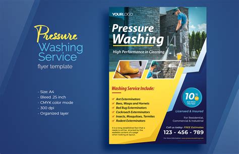 Pressure Washing Service Flyer Template Graphic By Fazlul18 · Creative