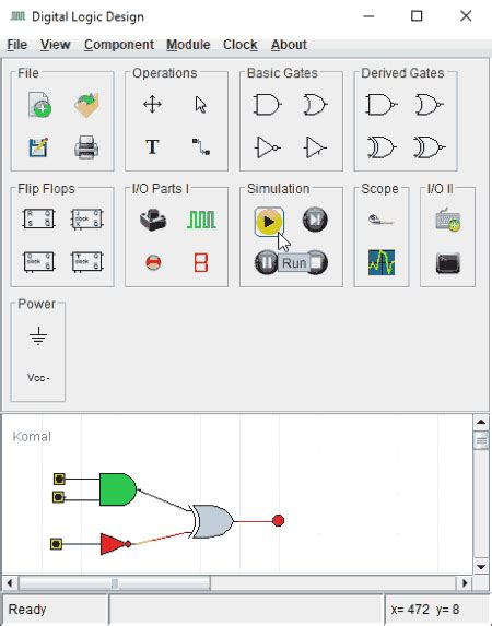 Logic Circuit Design Simulation - Circuit Diagram