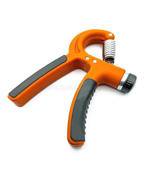 Hand Grip Strengthening Orange Stock Image Image Of Unisex
