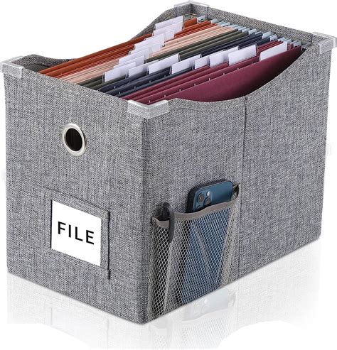 Amazon Pack Linen File Boxes With Metal Sliding Rail For Letter