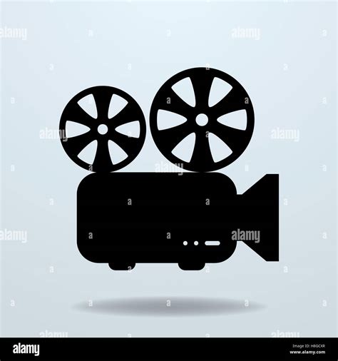 Icon Of Film Projector Cinema Projector Vector Illustration Stock