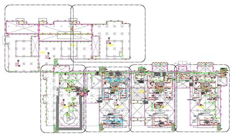 Commercial Building Electrical Floor Plan Layout Autocad File Cadbull