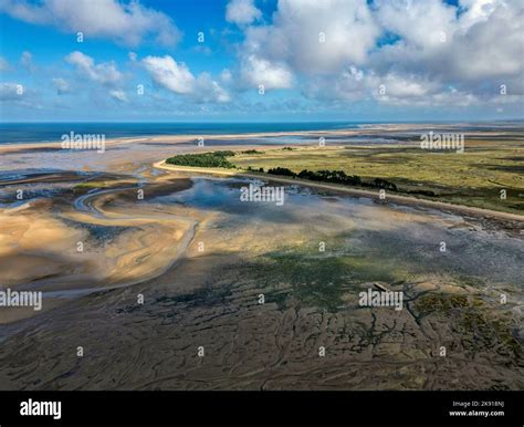 A Landscape View Of The North Sea Coast At Wells Next To The Sea In