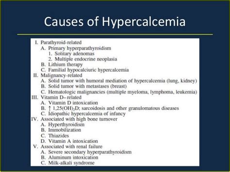 Case Discussion Calcium Abnormalities Final