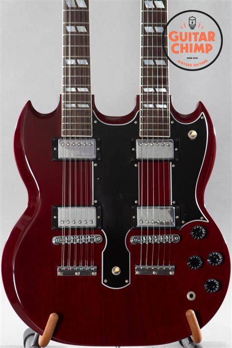 1996 Gibson Eds 1275 Sg Double Neck Electric Guitar Cherry Guitar Chimp