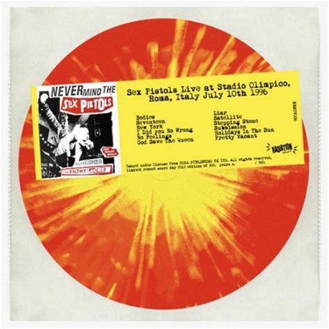 Sex Pistols Live At Stadio Olimpico Roma Italy July Th Serendeepity