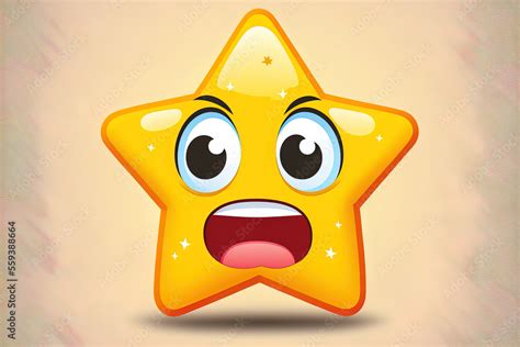 Emoji With Star Struck Eyes Artwork Visual Representation Of An