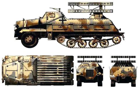 The Sd Kfz Half Track Armored Rocket Launcher Of The German