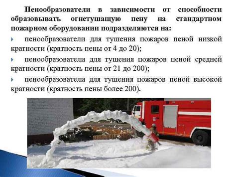 Пена и пенообразователи Назначение виды состав и