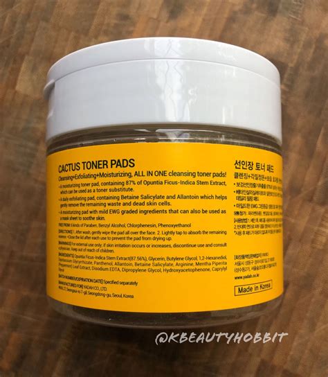 Yadah Cactus Toner and Yadah Cactus Toner Pads Review