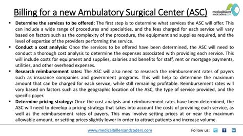 Ppt Billing For A New Ambulatory Surgical Center Asc Powerpoint