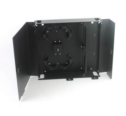 12 Port Economy Wall Mount Enclosure, Unloaded BLK - Fiber Optics Tools