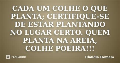 Frases De Reflexão Quem Planta Colhe Blog Frases Feliz