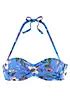 S Oliver Underwired Bandeau Bikini Top Kaleidoscope