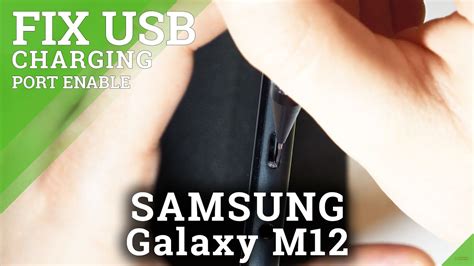 How To Fix Usb C Charging Port In Samsung Galaxy M12 Feat Household Items Youtube