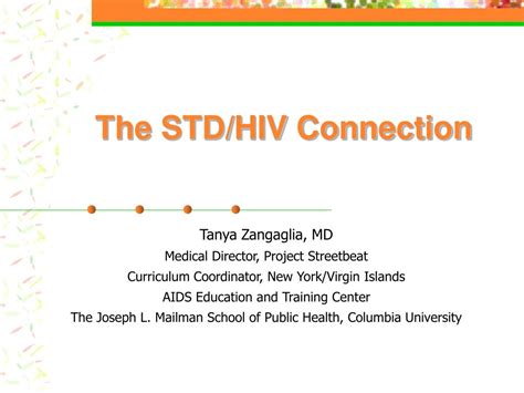 Ppt The Std Hiv Connection Powerpoint Presentation Free Download Id 329827