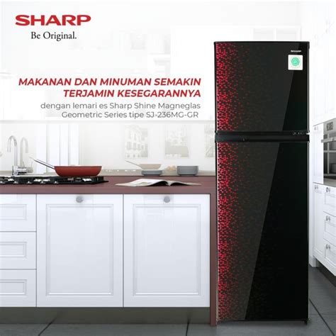 Jual Kulkas Pintu Sharp Sj Mg Shine Series No Frost Shopee