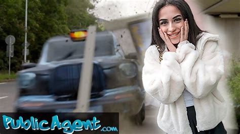 Public Agent British Brunette Teen With Big Tits Sucks And Fucks After Nearly Getting Run Over