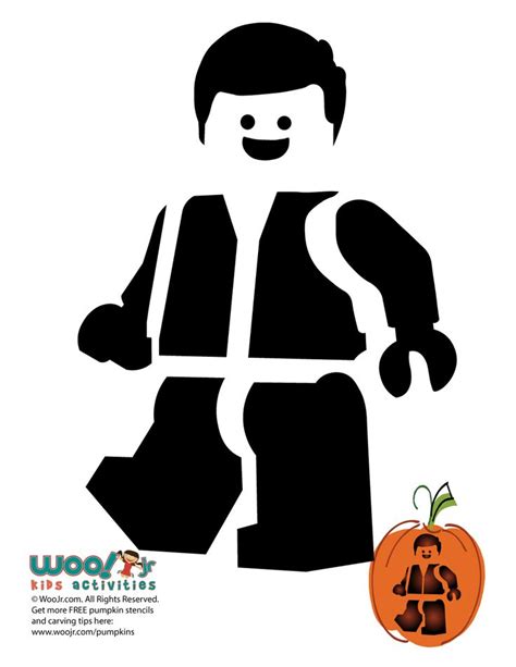 Lego Emmet Brickowski Pumpkin Stencil Woo Jr Kids Activities Lego