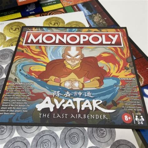 Monopoly Avatar The Last Airbender Edition Complete W Unpunched