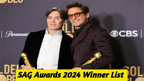 SAG Awards 2024 Oppenheimer Dominates The Night YouTube