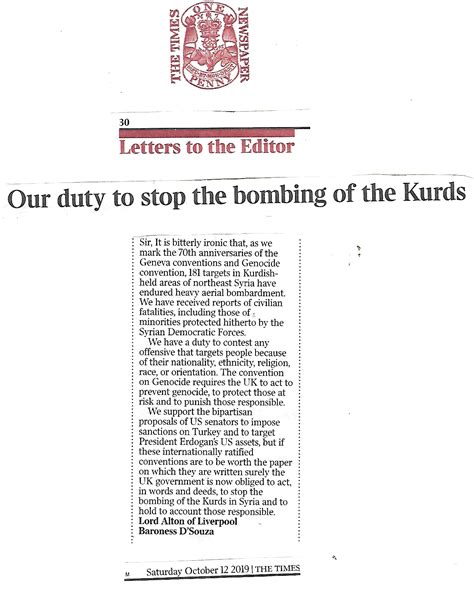 The Untold Story Of Syrian Kurdish Christians David Alton