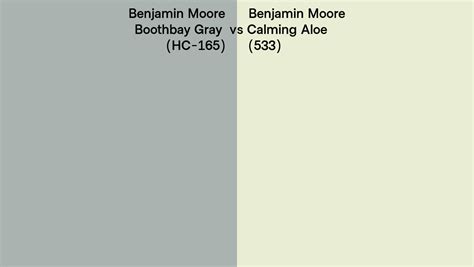 Benjamin Moore Boothbay Gray Vs Calming Aloe Side By Side Comparison