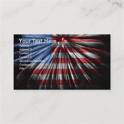 Patriotic Business Card | Zazzle.com