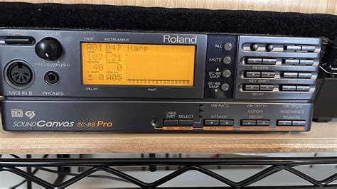 Roland Sound Canvas Sc Pro Midi Synthesizer Module Mid Reverb