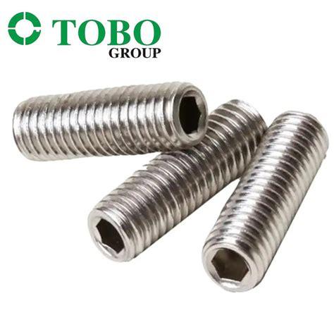 Tobo Supply Din Hex Socket Headless Screws Of Stainless Steel