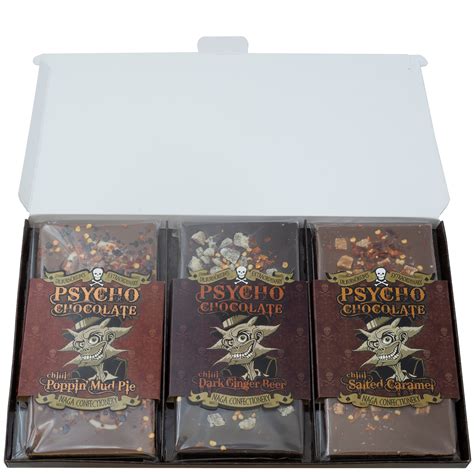 Psycho Chocolate Gift Box Combo Dr Burn Riums Hot Sauce Emporium