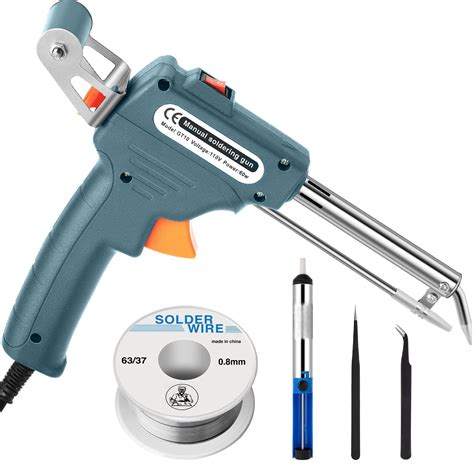 Saker Soldering Iron Kit W V Corded Electric Welding Gun With