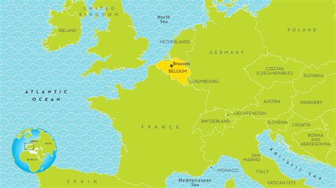 Belgium Europe Map