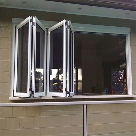 Residential Hurricane Impact Accordion Fold Windows Bifold Custom